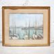 Old watercolor painting on paper signed F. Reys