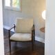 Armchair GFM-142 by Edmund Homa 1960s beige fabric.