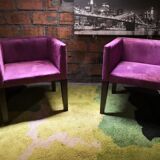 Armchairs in alcantara