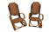 A pair of unique Art Deco rocking chairs, Poland, circa 1930.