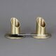 Pair of brushed brass candlesticks 70s