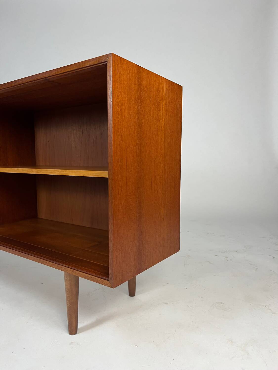 Vintage teak sideboard lowboard shelf bookcase 60s