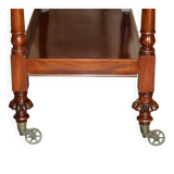 Chariot bibliothèque en acajou circa 1840 à trois niveaux