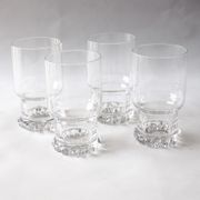 4 verres à whisky hauts en cristal