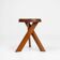 Tabouret S31 en bois d'orme par Pierre Chapo, 1974