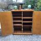 Armoire basse vintage 1960 en bois clair