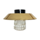 Suspension scandinave années 50, laiton et verre