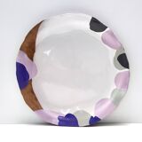 Large Earthenware Vide-Poche / Decorative Plate by Pino Castagna, Italy