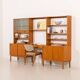 Free standing wall unit with a desk by bertil fridhagen, sweden, 1960s