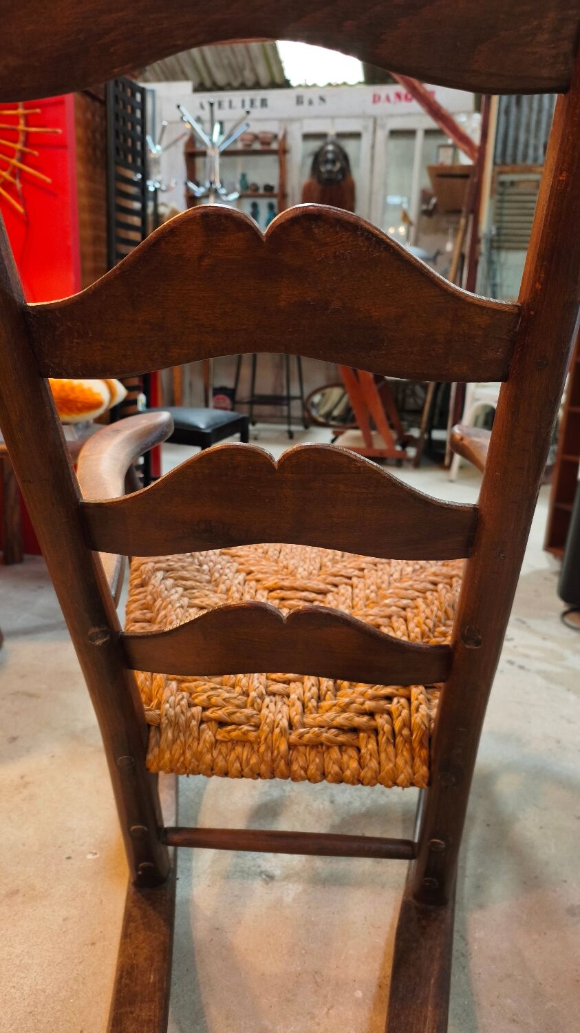 Vintage oak rocking chair