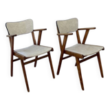 Pair of vintage bridge chairs – Scandinavian style