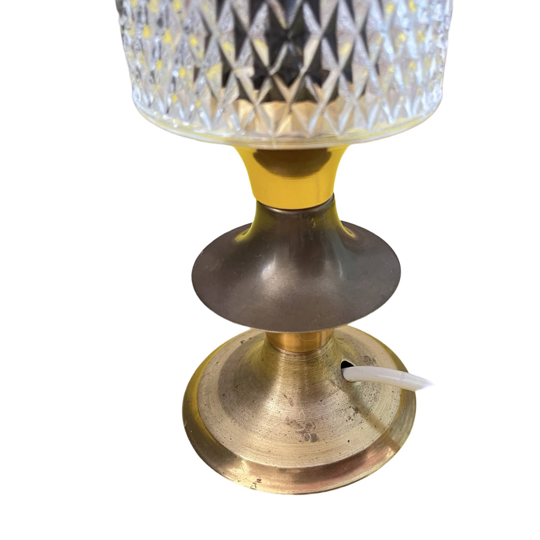 Brass night lamp, Kolarz, Germany, 1970s.