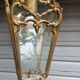 Bronze lantern of Louis XVI style working order - engraved glasses