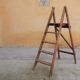 Vintage wooden stepladder