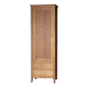 Rare: Parisian wardrobe, oak bonnetière from the 1950s