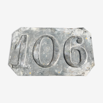 Zinc plate number 106