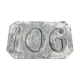 Plaque numéro 106 en zinc