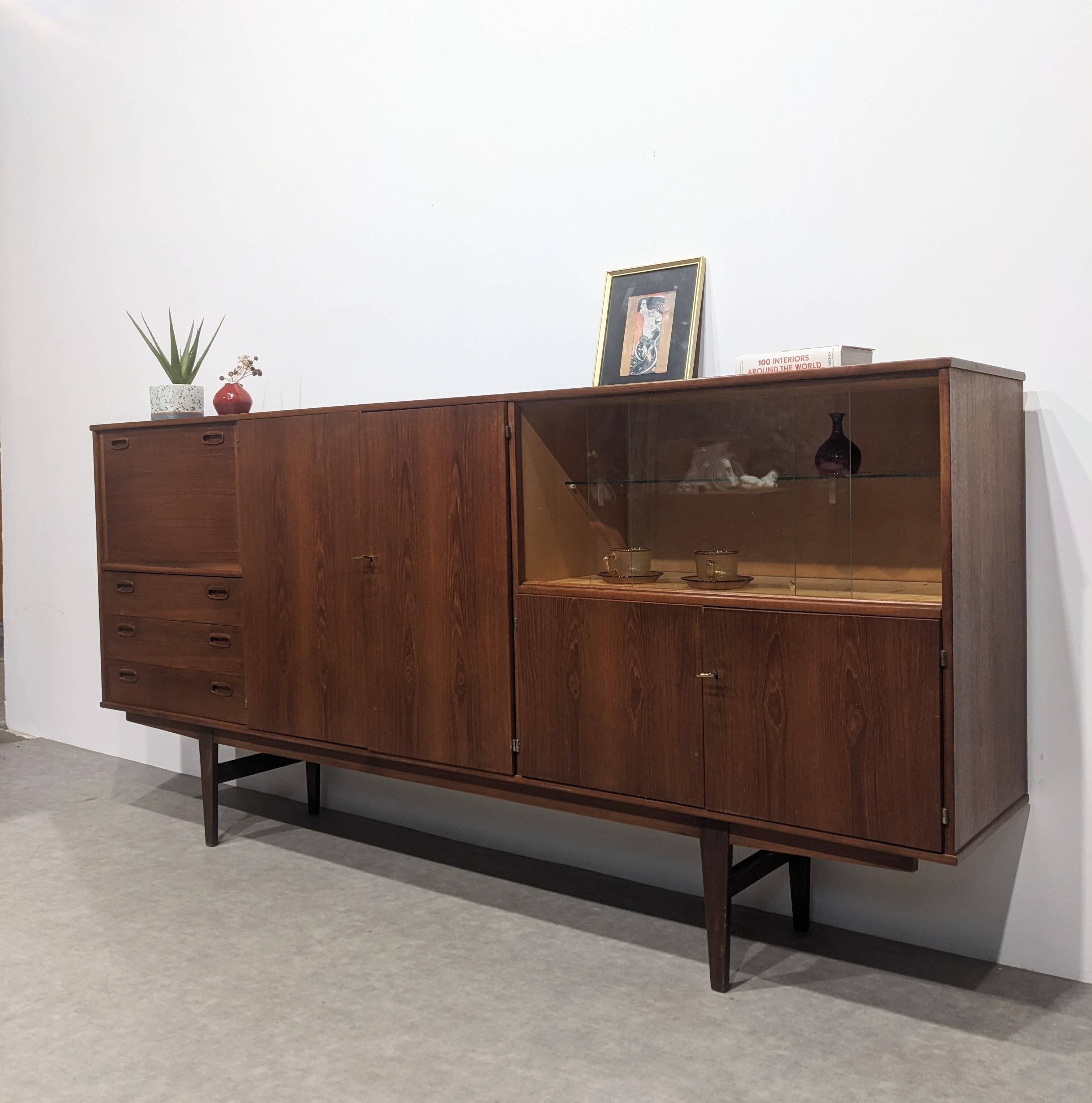 Long mid-century sideboard
