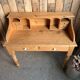 English desk with steps in solid pine (renovated)