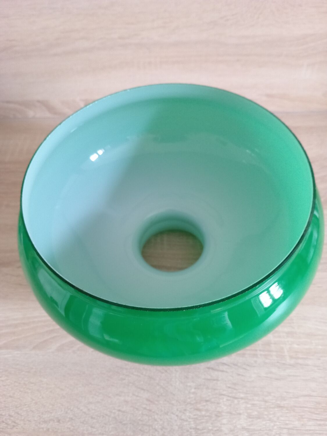 Green opaline lampshade