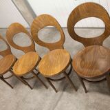 Set of 4 baumann chairs model Seagull 1970