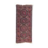 Antique tribal rug turkmen belutch 19th century handmade 104x237 cm