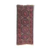 Tapis ancien tribal turkmen belutch 19e siècle fait main 104x237 cm