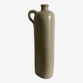 Triangular stoneware bottle
