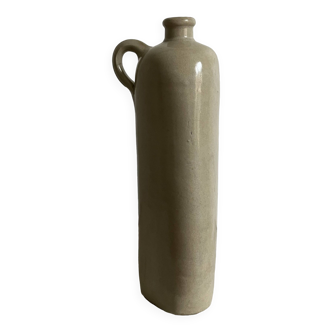 Triangular stoneware bottle