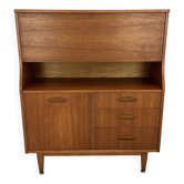 Secrétaire vintage en teck des années 1960 par Jentique.