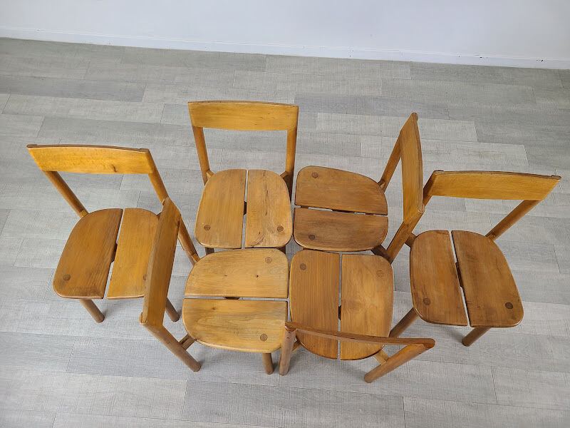 6 chairs coffee vintage 60s