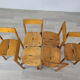 6 chairs coffee vintage 60s