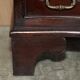 Vintage serpentine front hardwood chest of drawers