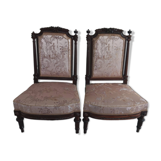 Napoleon III period low chair in rosewood