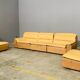 Bogo sofa in leather and suede, by Carlo Bartoli for Rossi di Albizzate