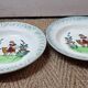Faience plates Moulin des loups 1940/50