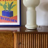 Space Age rare monumental Murano glass table lamp, Vistosi, 1960s