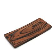 Vide poche rectangulaire signé en bois d'ébène royal, années 70