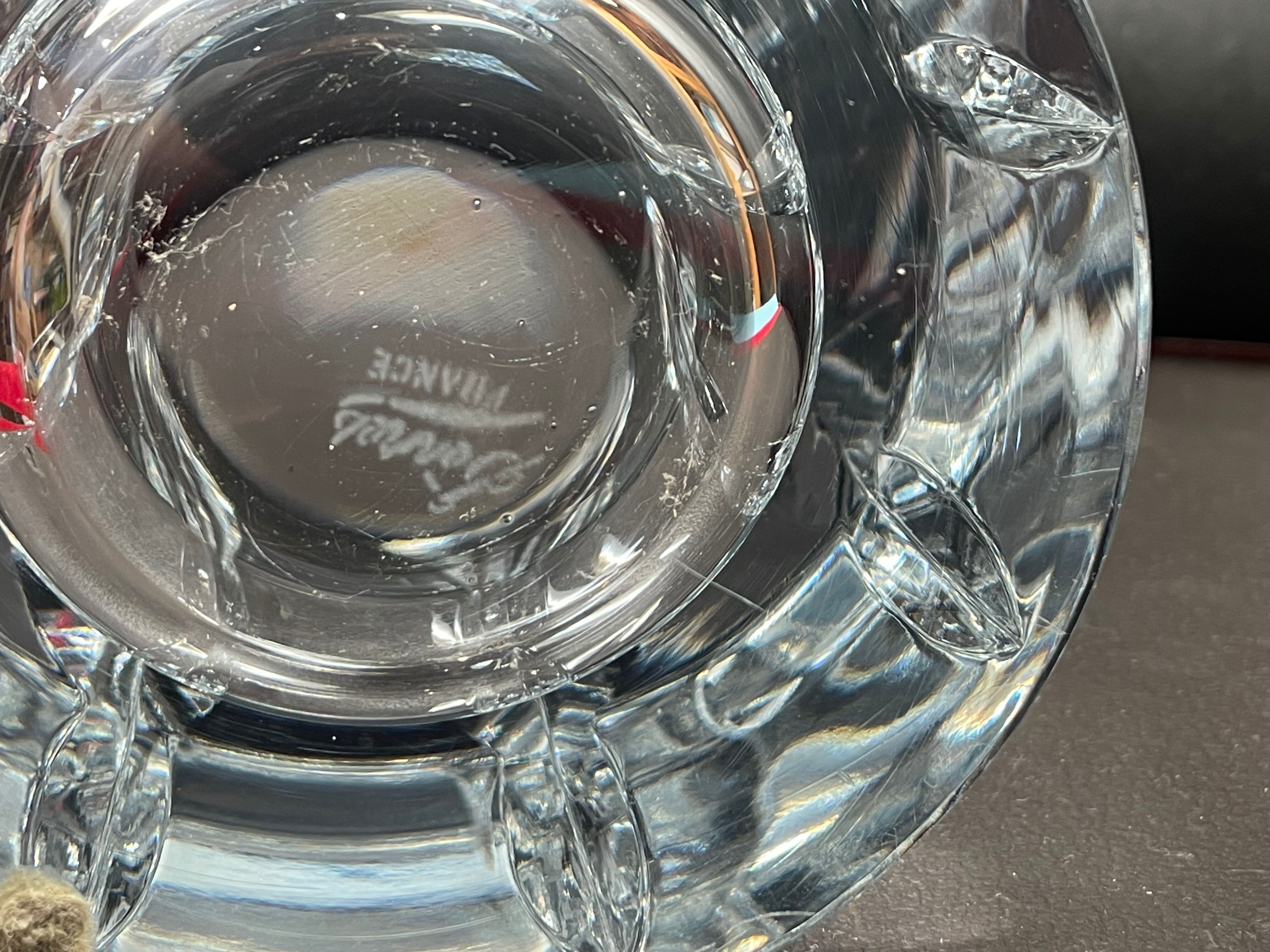 Vase in Sèvres crystal signed
