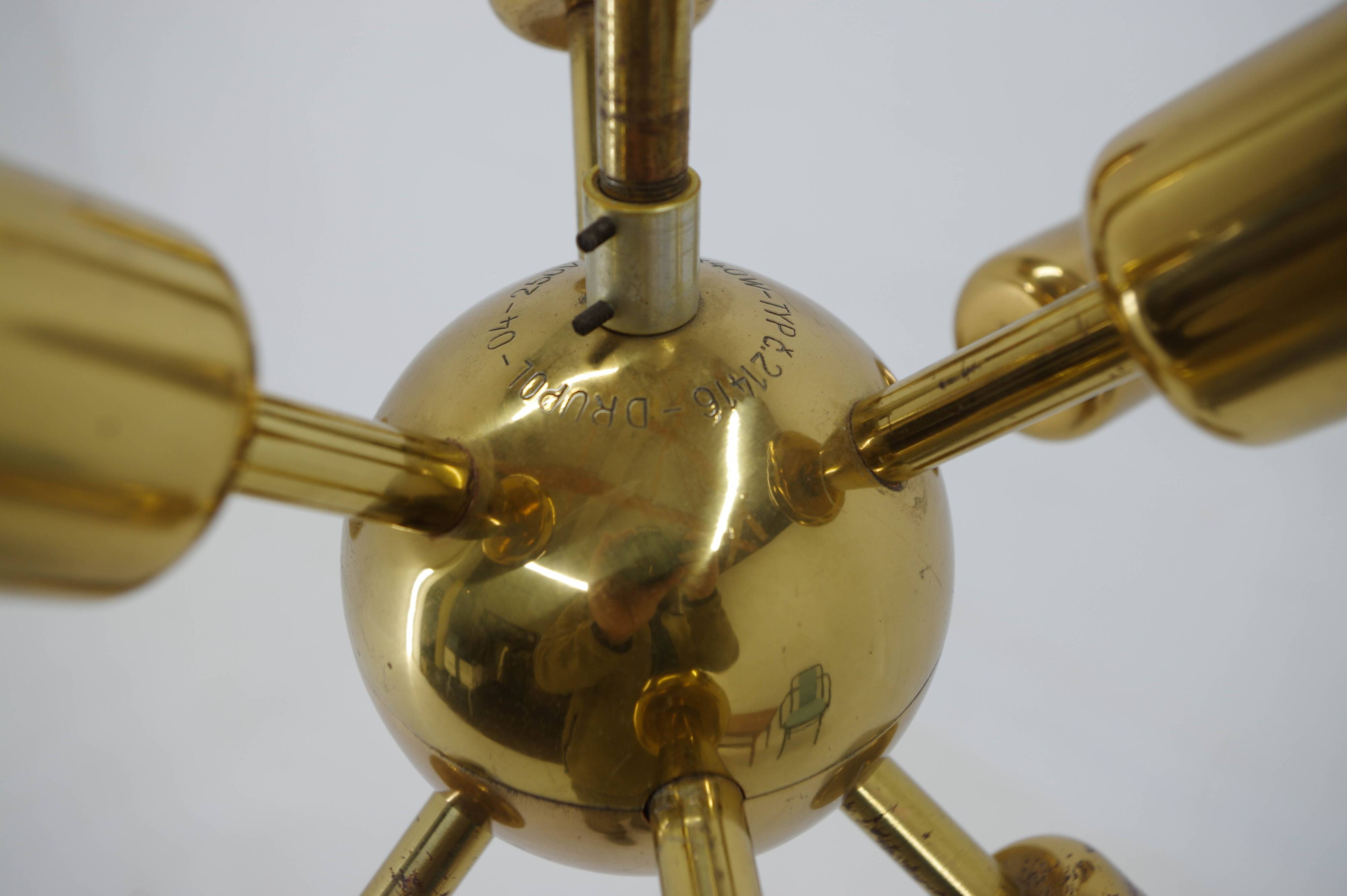 Space Age Chandelier Sputnik by Drukov, 1970s