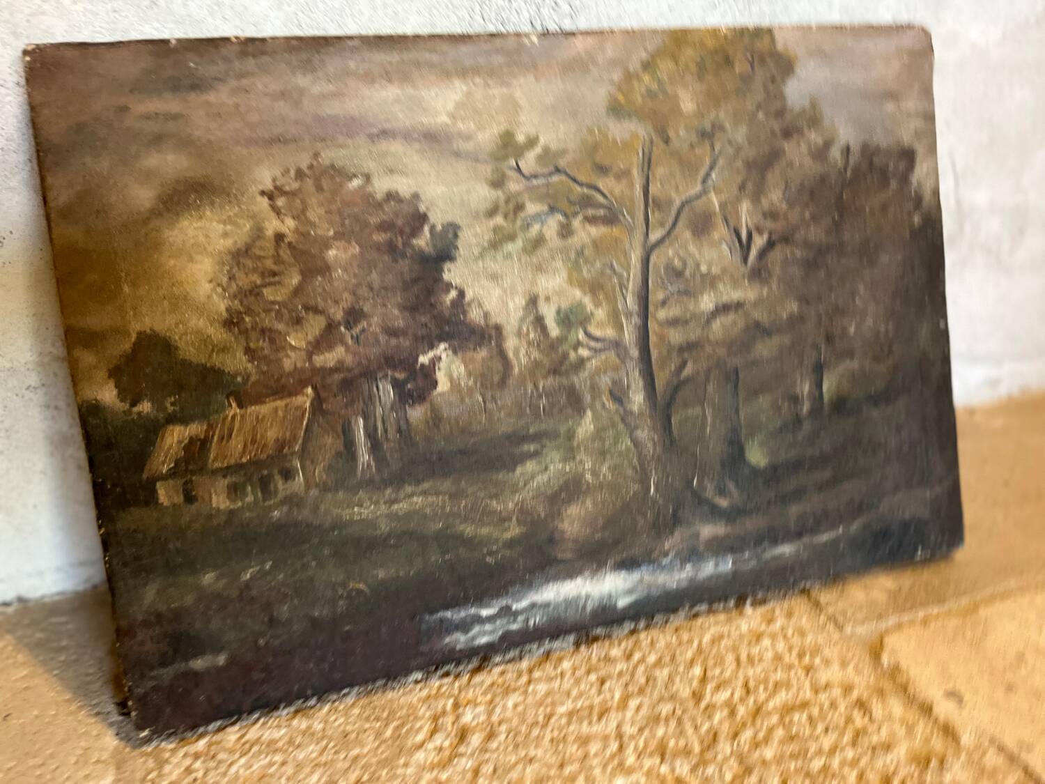 Landscape painting signed 1935