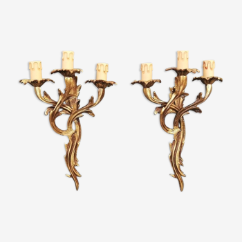 Pair of Louis XV-style wall light