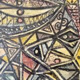 Unknown, Untitled, 1968, Chalk & Acrylic, Framed