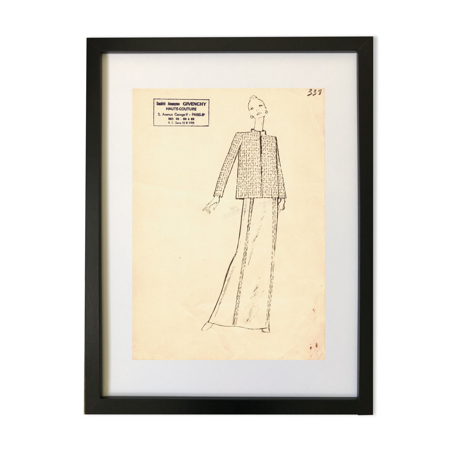 Dessin de la maison Givenchy