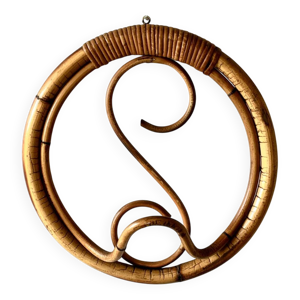 Porte manteau en rotin - franco albini