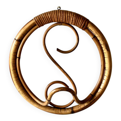 Porte manteau en rotin Franco Albini 1960