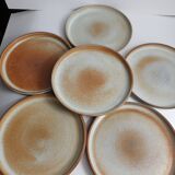 Set de 6 assiettes en grès