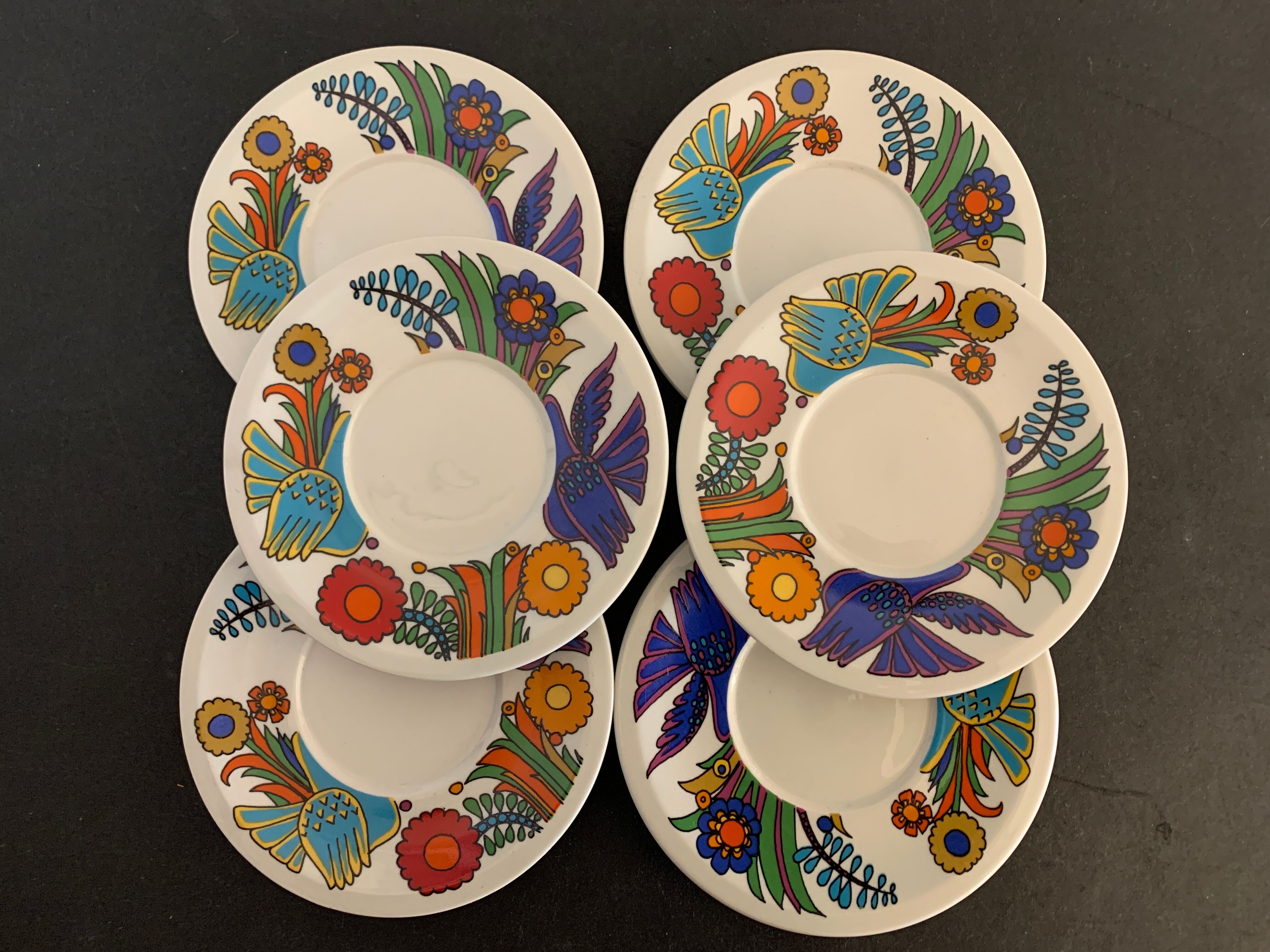 6 plates or under cups Villeroy and Boch, Acapulco model