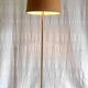 Lampadaire / liseuse tripode en métal doré - années 60
