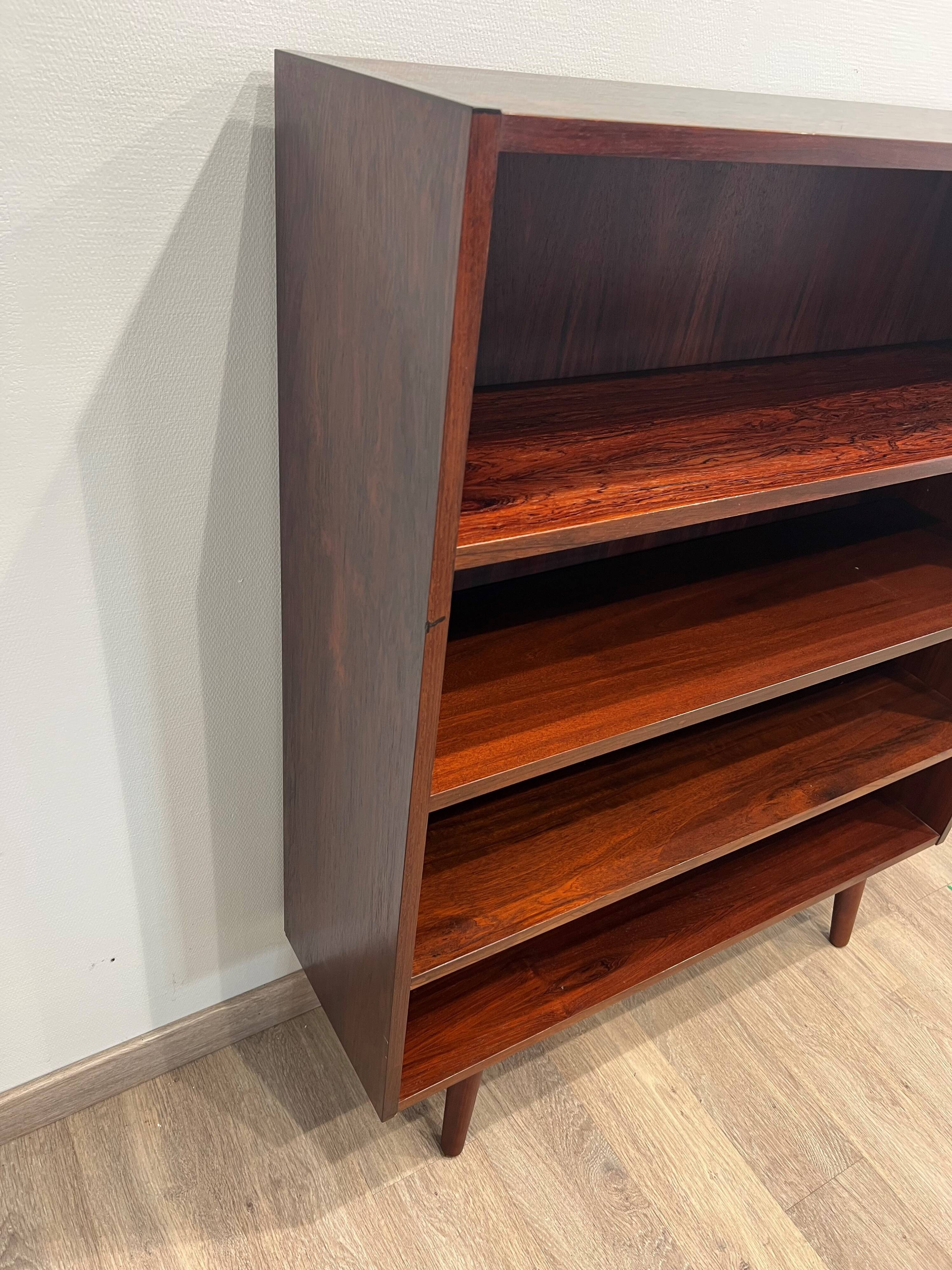 Scandinavian bookshelf made of Rio rosewood Denmark